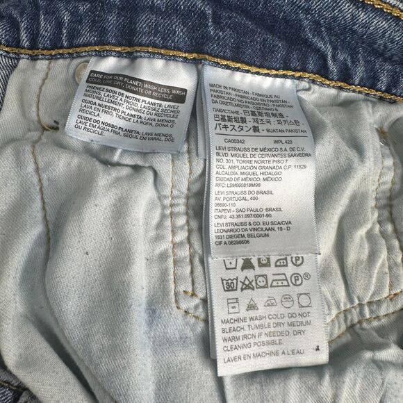 Levi’s 514 Straight Fit Jeans W38 L32 Blue Denim Stretch Mid Rise Men’s Pants - Picture 6 of 6